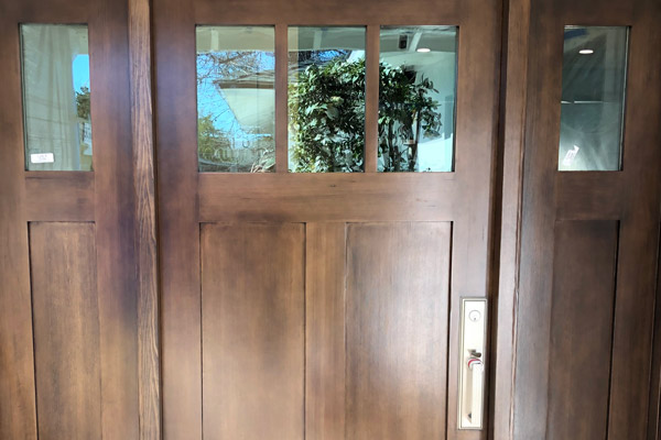 A finished custom door from Ganahl Lumber. 